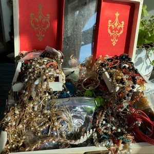 Junk drawer ballerina jewelry box crafting